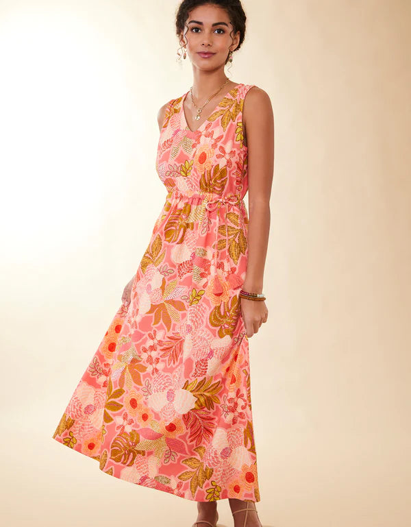 Lenea Maxi Dress Callawassie Flowers in Pink