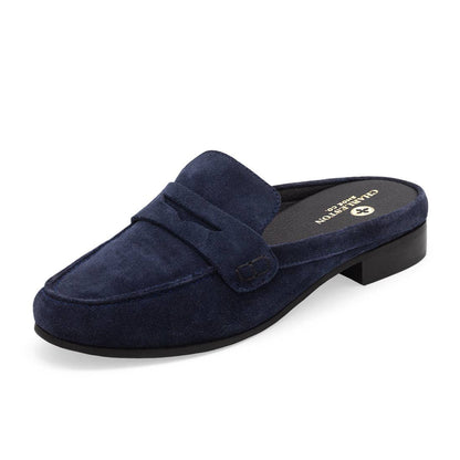 Suede Leather Slip on Mule -Fall-Georgia