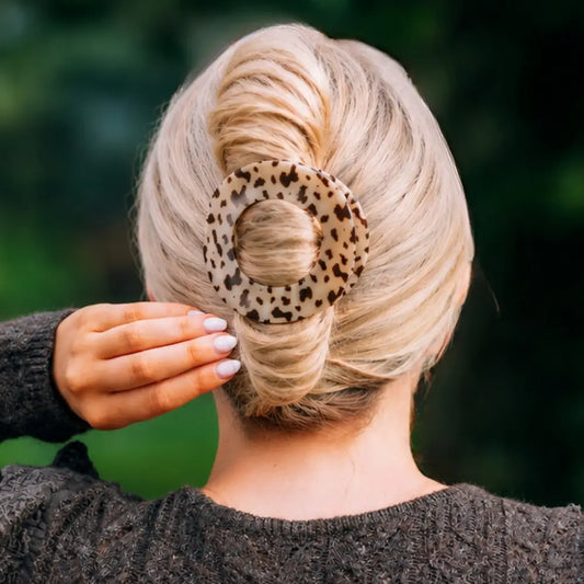 Flat Circle Hair Clip