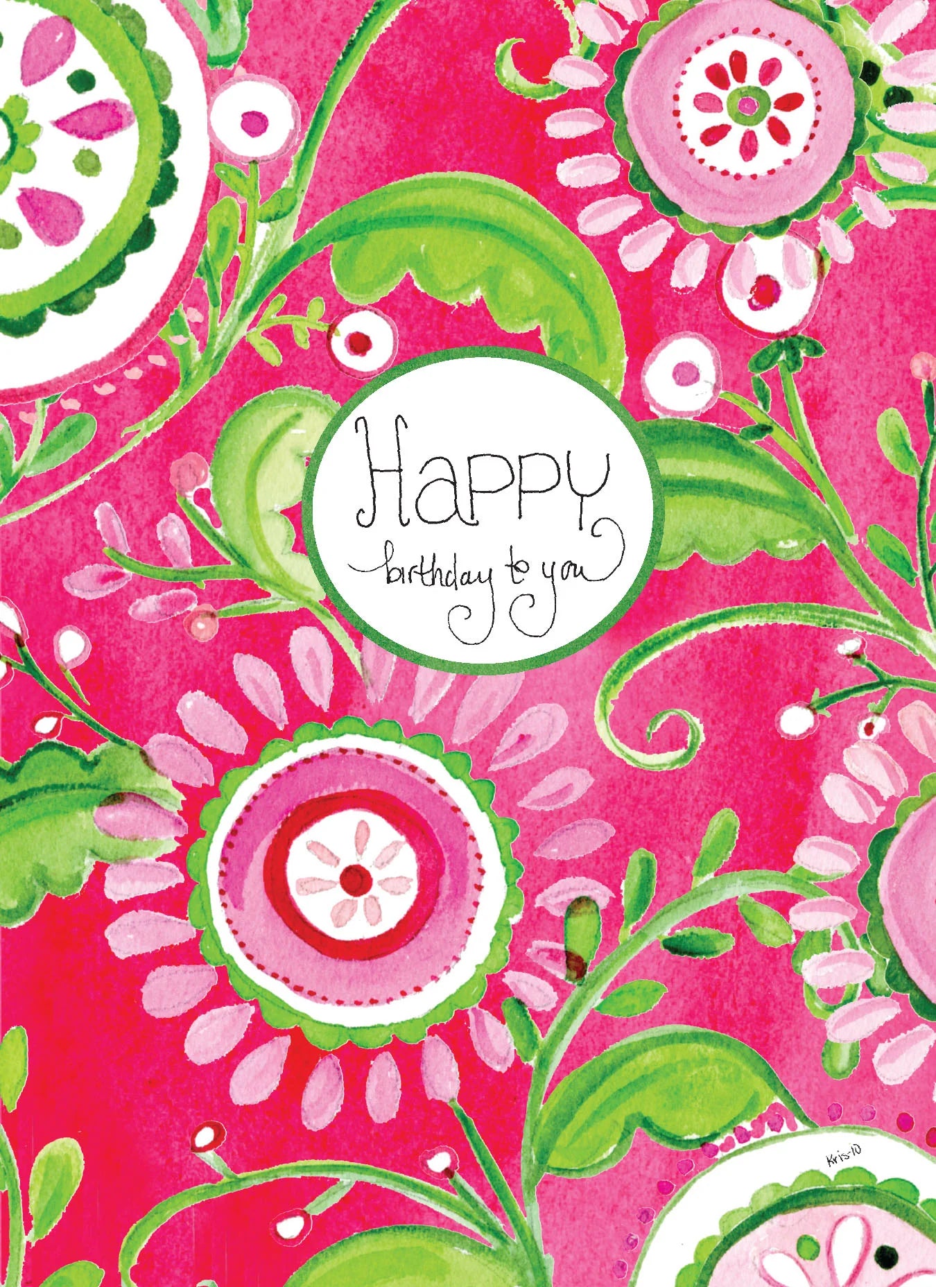 Pink Floral Pinwheels