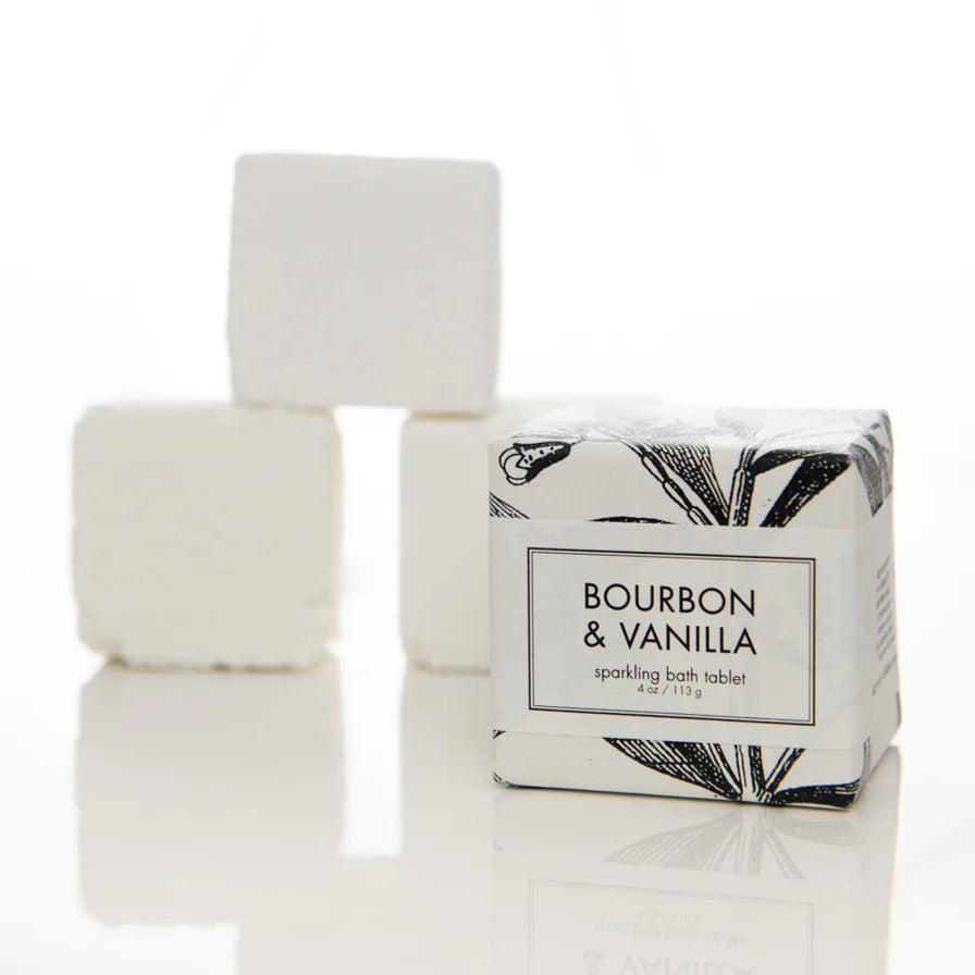 SPARKLING BATH TABLET - BOURBON & VANILLA