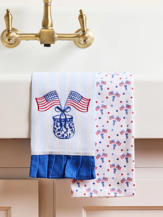 American Flag Tea Towel