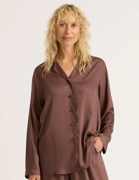 Vegan Silk Long Sleeve Shirt