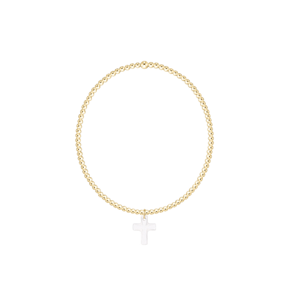 Classic Gold Bead Bracelet- Charms