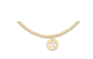 Classic Gold Bead Bracelet- Charms