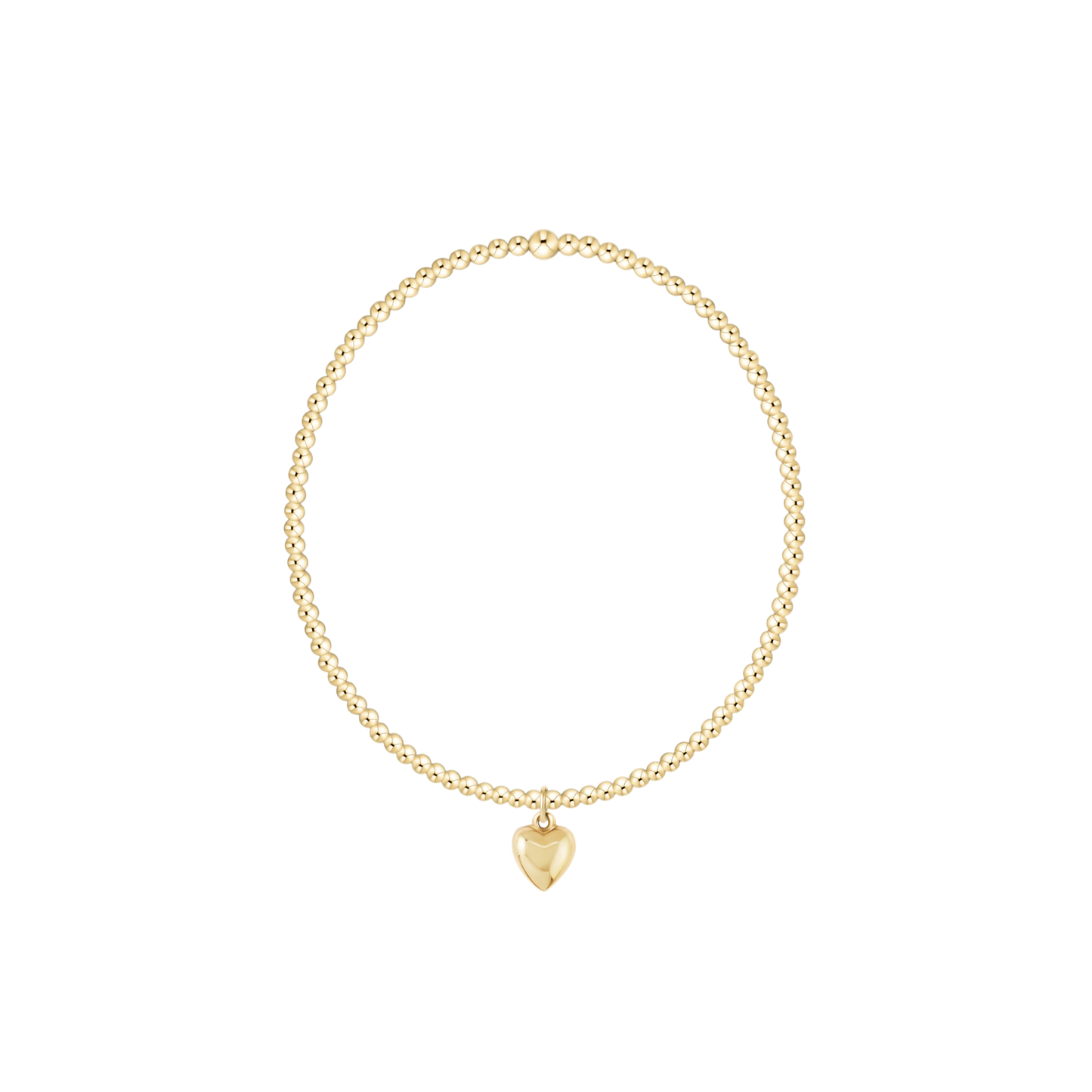 Classic Gold Bead Bracelet- Charms