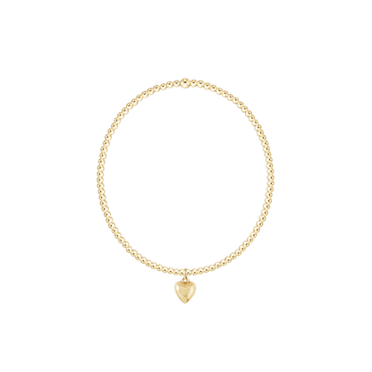 Classic Gold Bead Bracelet- Charms