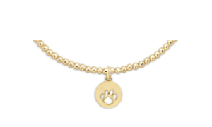 Classic Gold Bead Bracelet- Charms