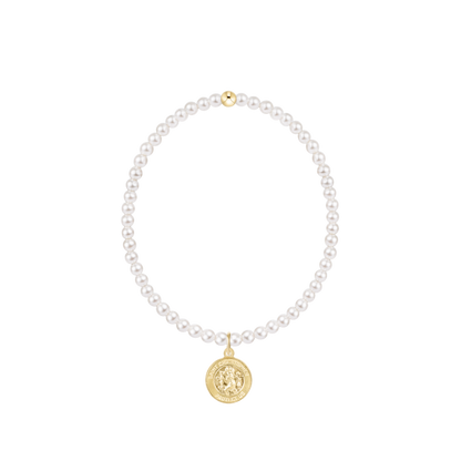 Classic Pearl Charm Bracelet