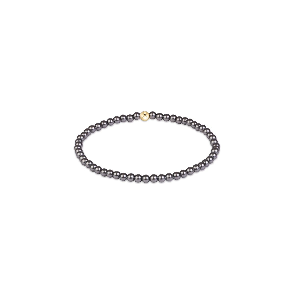 Classic Pearl Dark Grey Bracelet