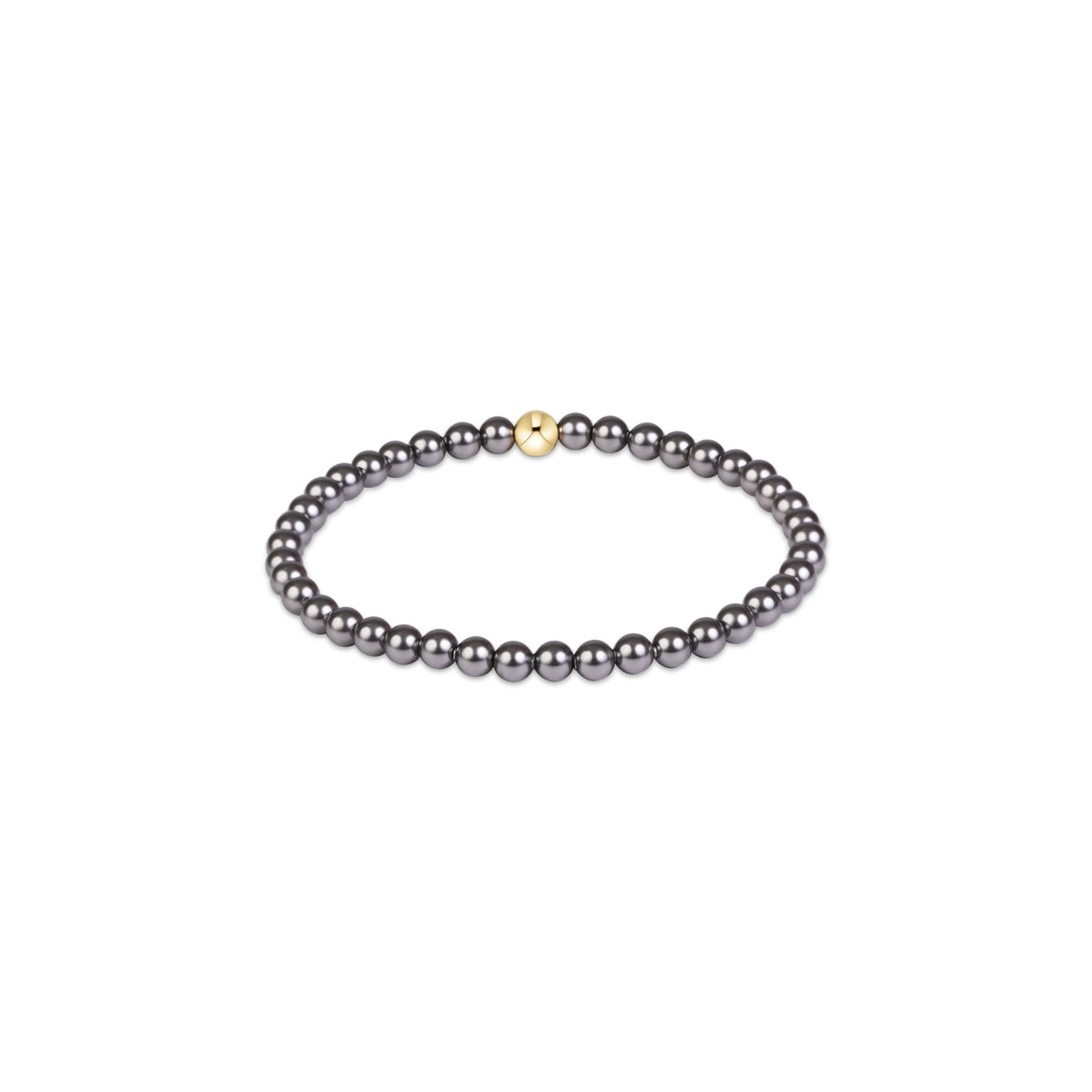 Classic Pearl Dark Grey Bracelet
