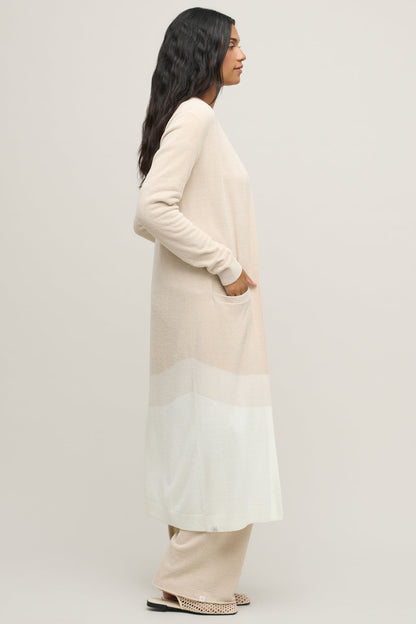 CozyChic Ultra Lite® Wavy Colorblock Long Cardigan