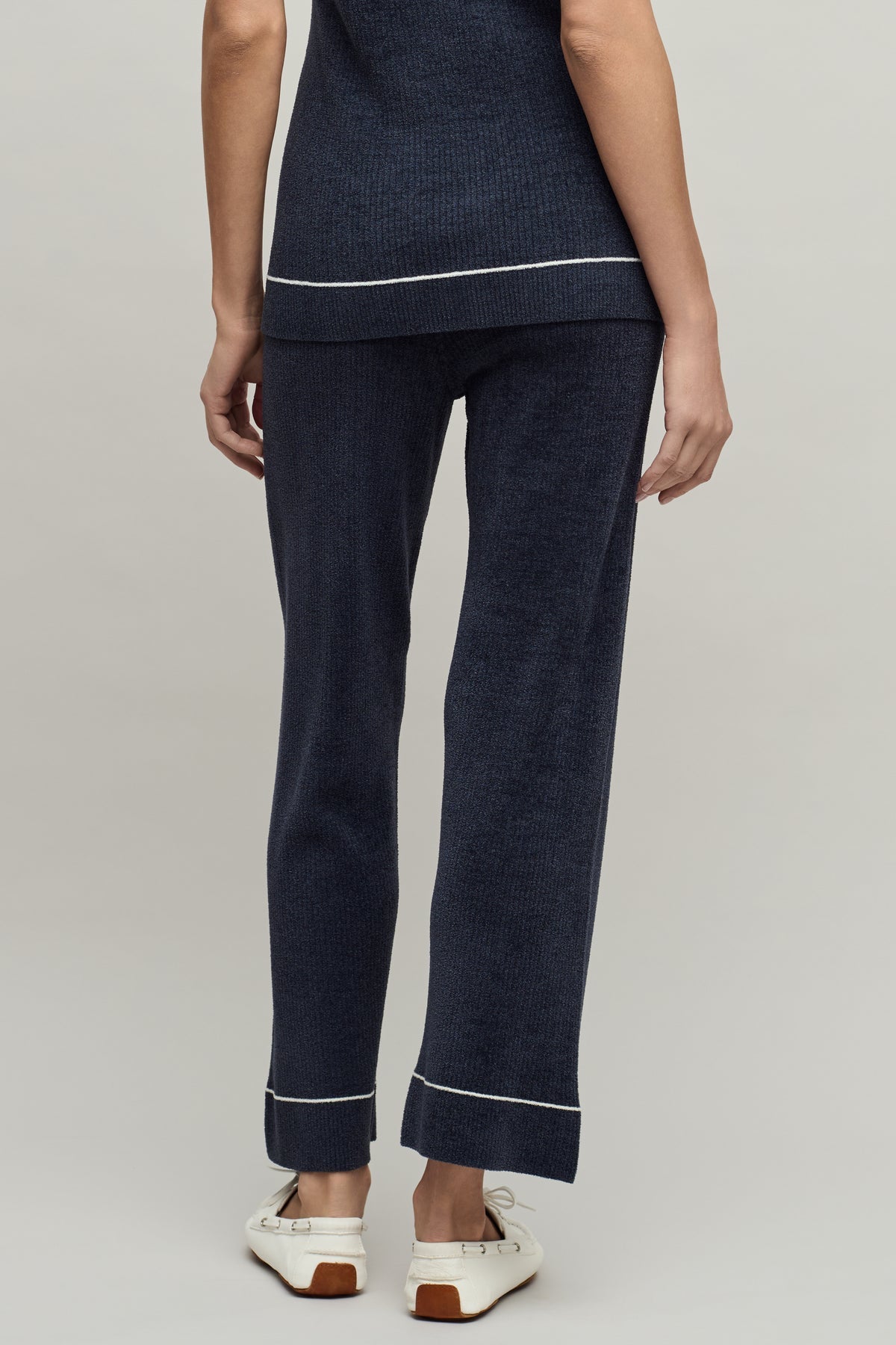 CozyChic Ultra Lite® Contrast Stripe Rib Ankle Pant