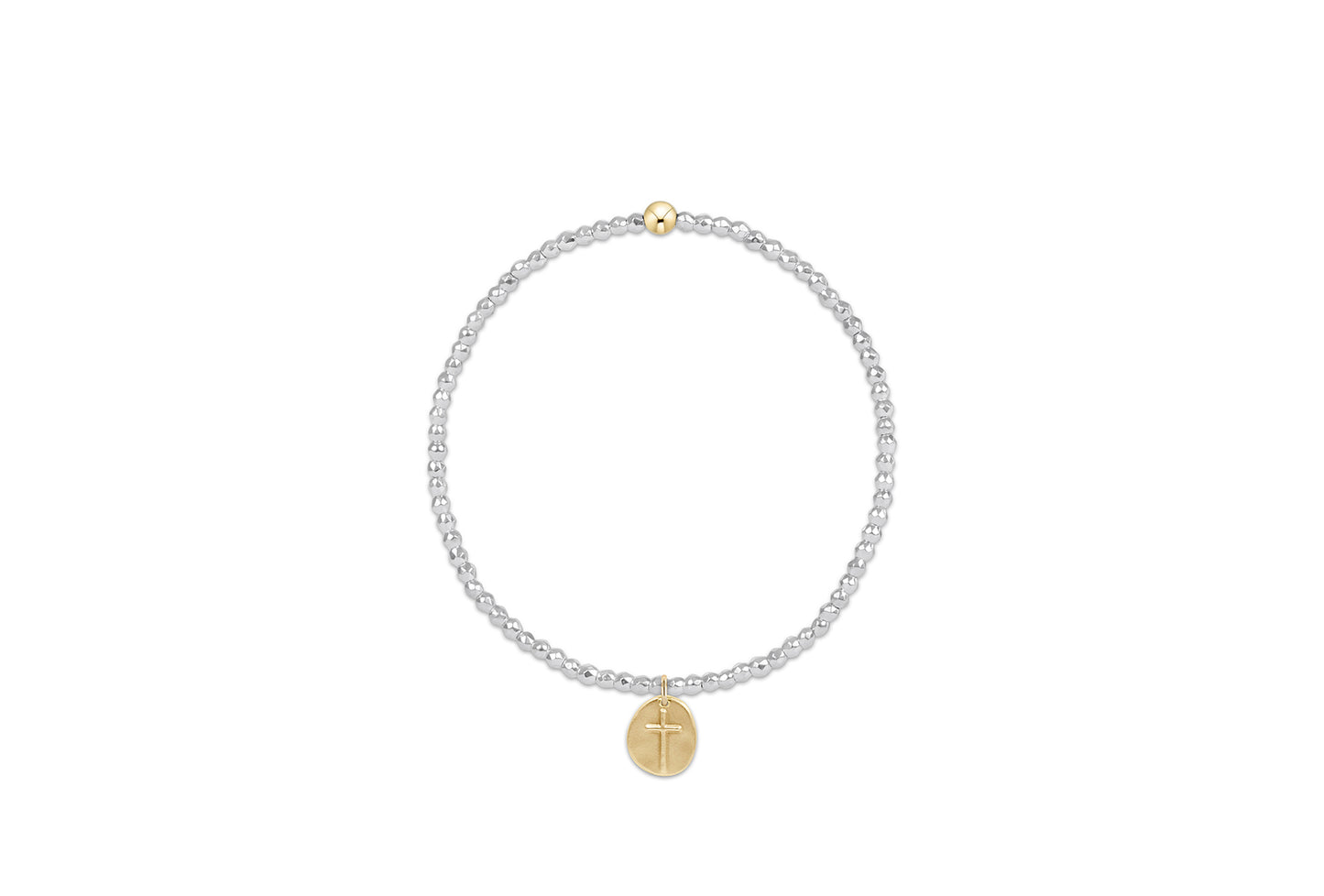 Bright Silver Faceted Hematite