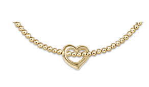 Classic Gold Bead Bracelet- Charms