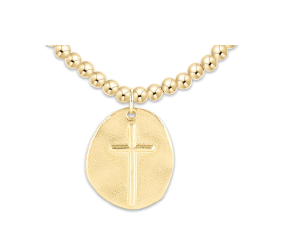 Classic Gold Bead Bracelet- Charms