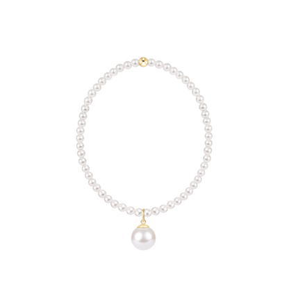 Classic Pearl Charm Bracelet
