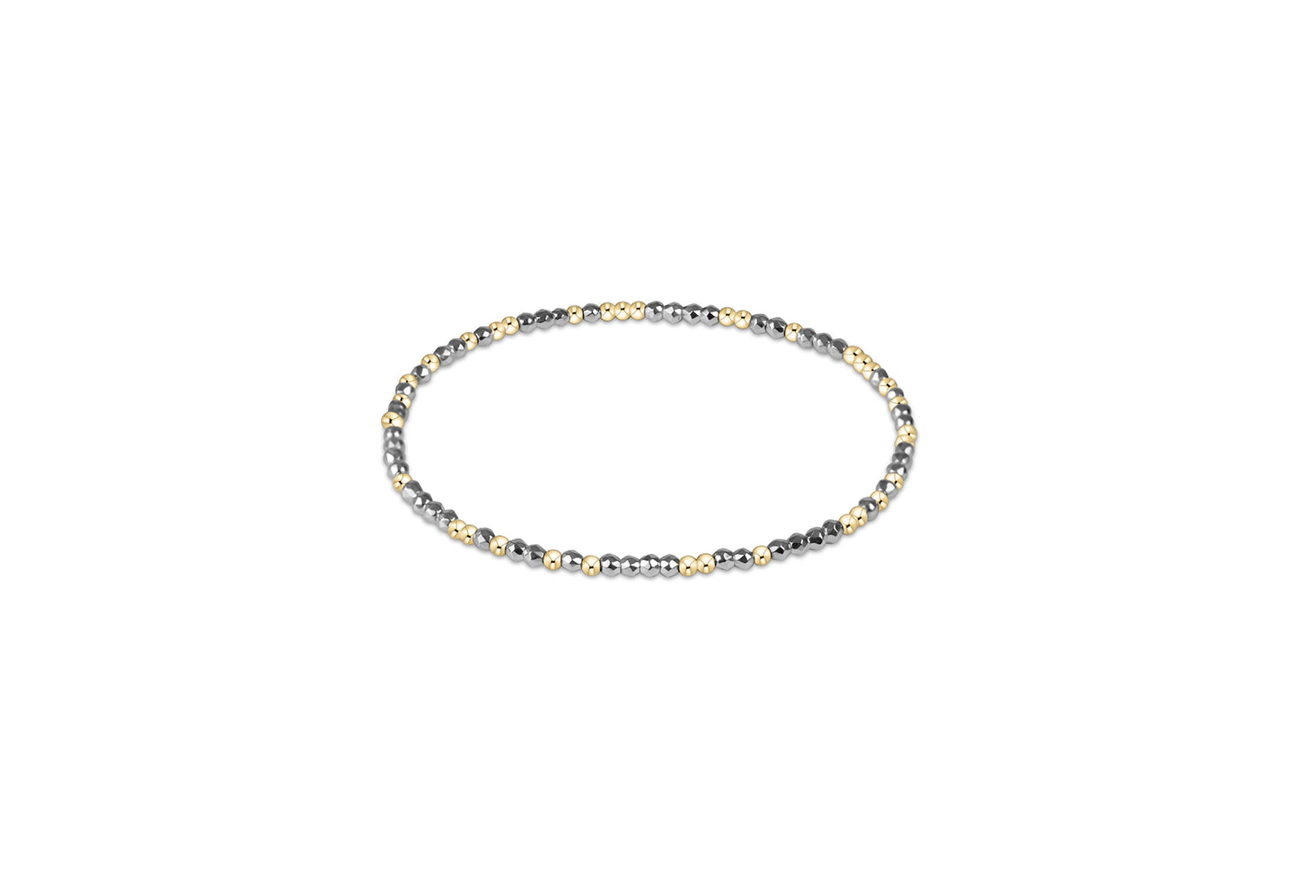 Bright Silver Faceted Hematite