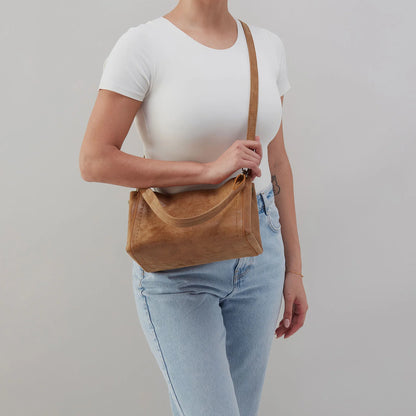 Seneca Shoulder Crossbody In Buffed Leather