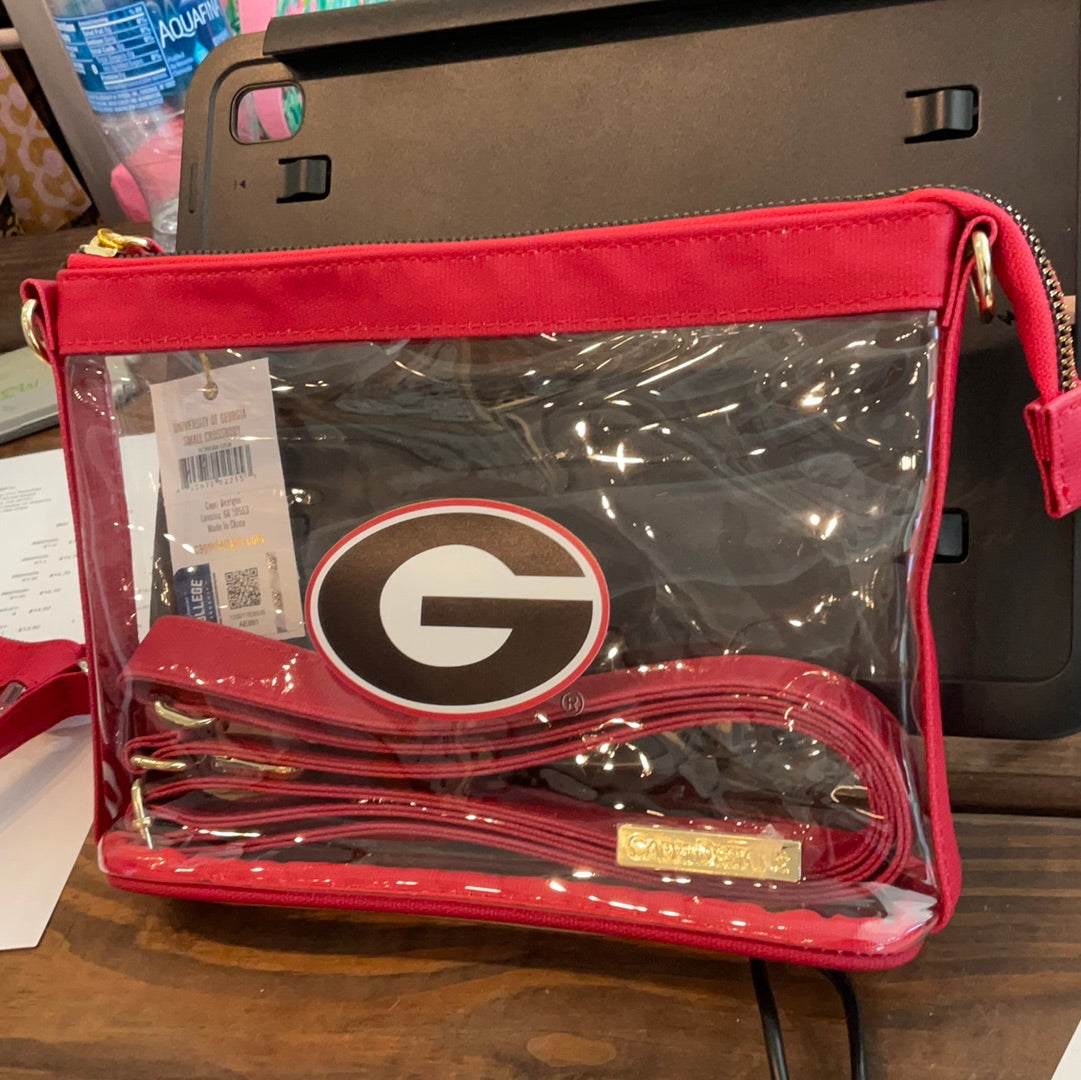 Large Collegiate Clear Crossbody