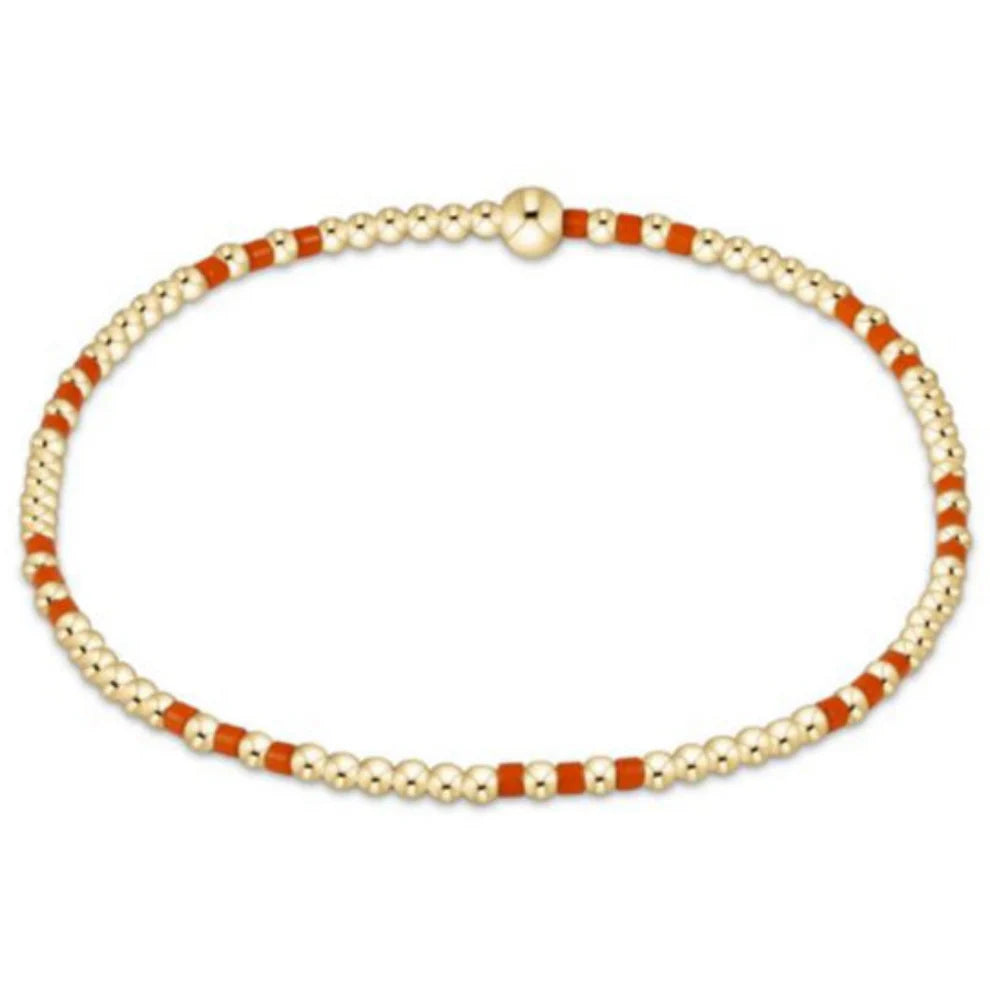Gameday Hope Joy Pattern 2mm Bead Bracelet
