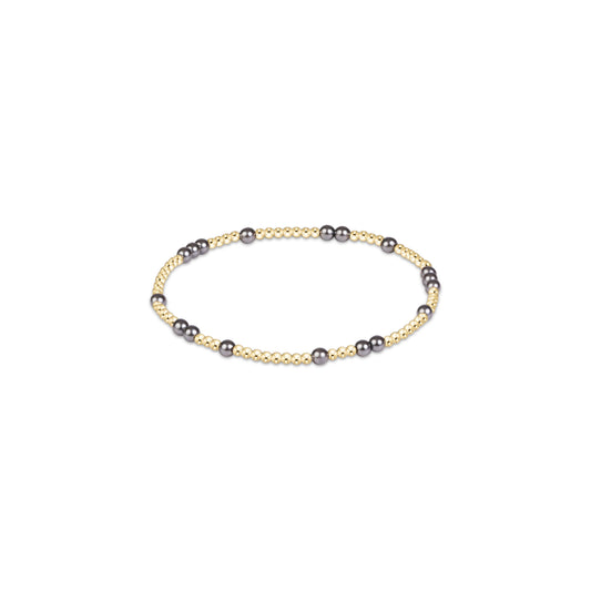 Hope Unwritten Pearl Dark Grey Bracelet