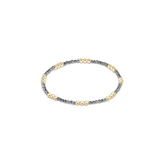 Joy Silver Faceted Hematite