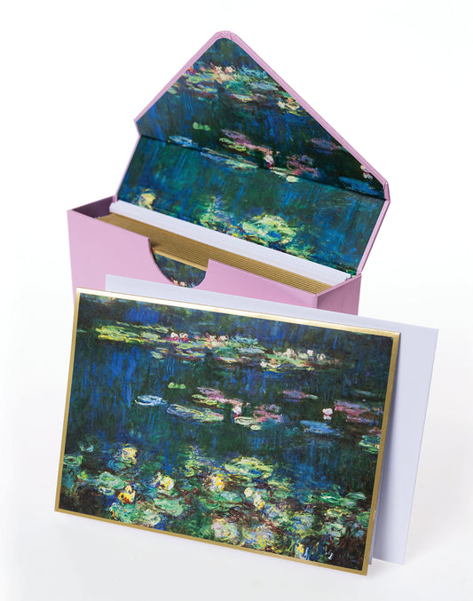 Monet Water Lilies Keepsake Boxed Cards