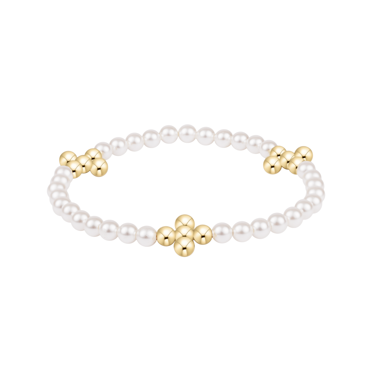 Pearl Bracelet with Signature Cross