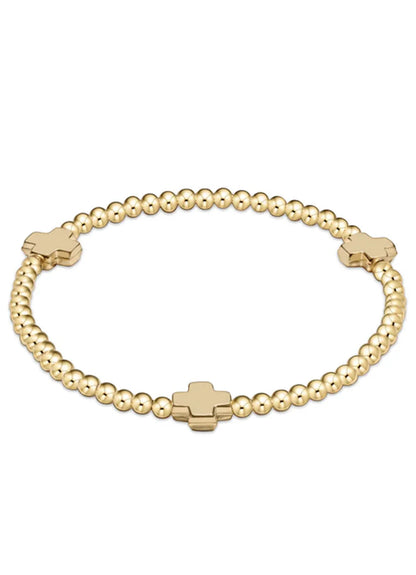 Signature Cross Gold Bracelet