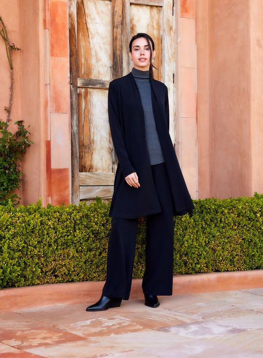 Travel Jersey Wide Leg Pants