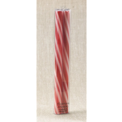 Candy Cane Taper Candle