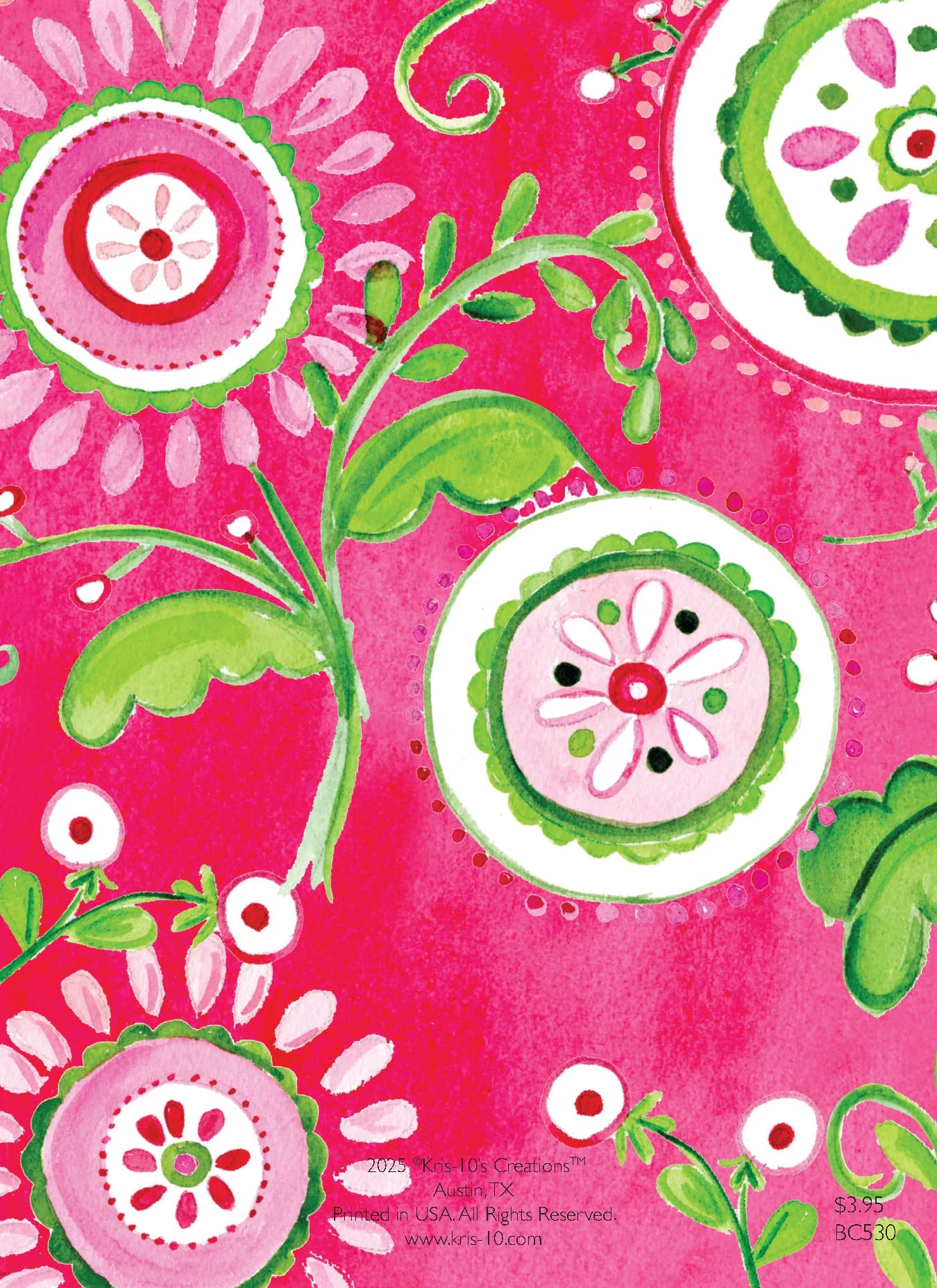 Pink Floral Pinwheels