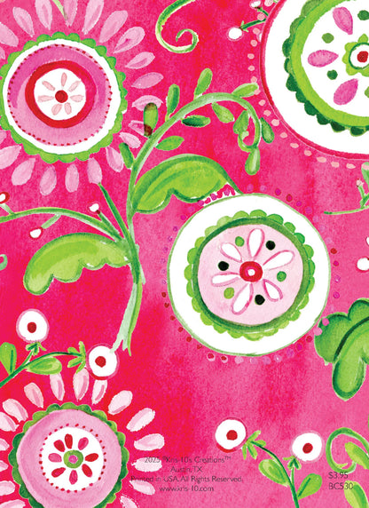 Pink Floral Pinwheels