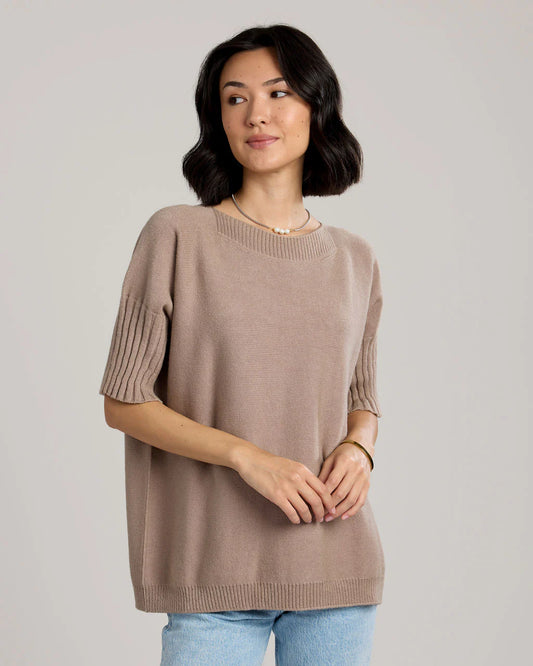 Caterina Short Sleeve Knit Sweater