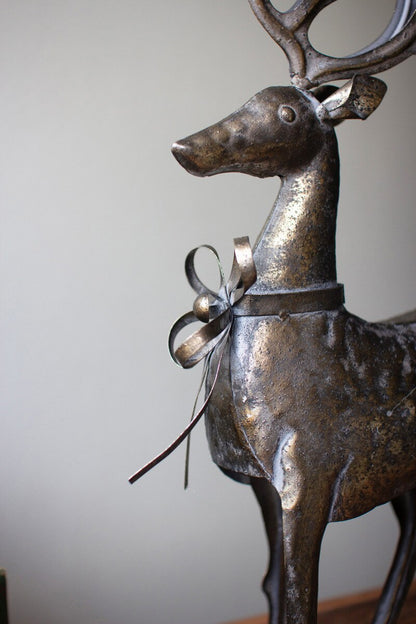 Rustic Metal Reindeer