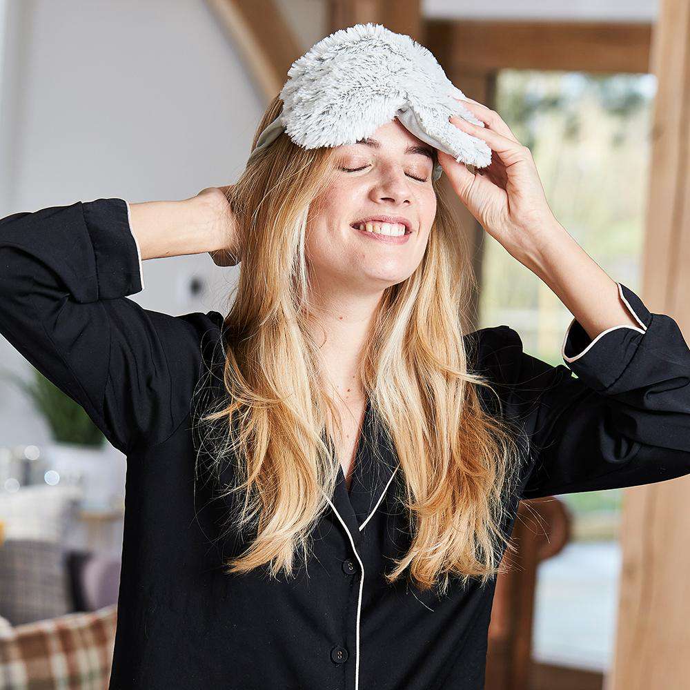 Marshmallow Gray Warmies Eye Mask