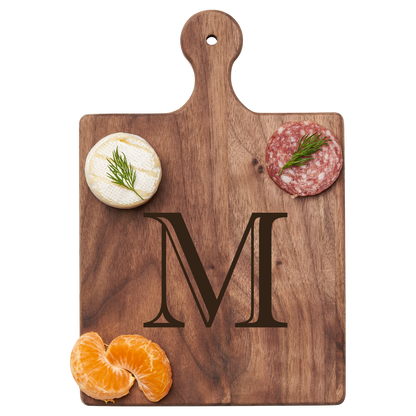 Artisan Maple Paddle - Initial with Gold Spreader & Ribbon