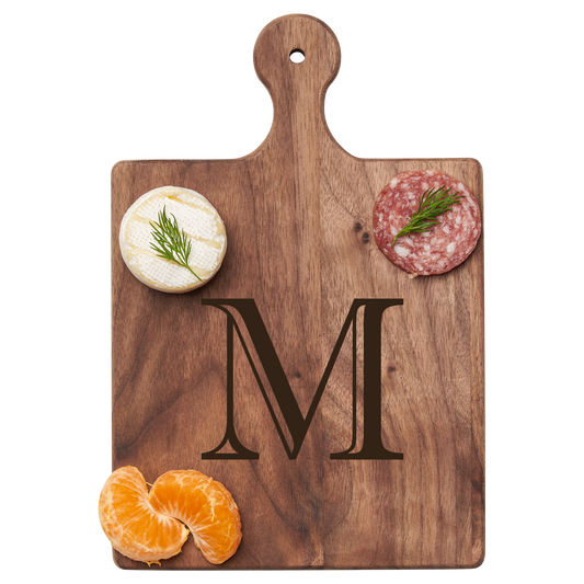 Artisan Maple Paddle - Initial with Gold Spreader & Ribbon