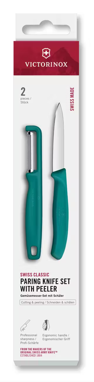 Swiss Classic Paring Knife Set with I-Peeler, 2 Pieces, 3 in