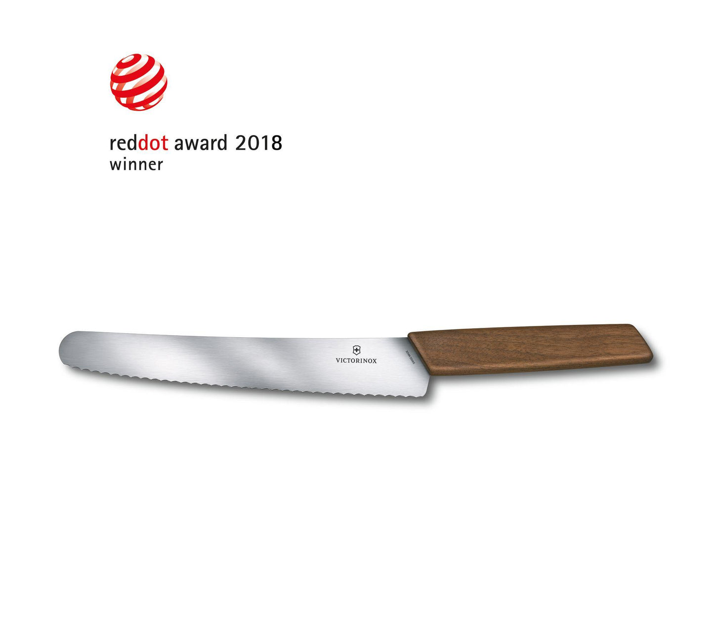 Bread and Pastry Knife with Walnut Wood Handle