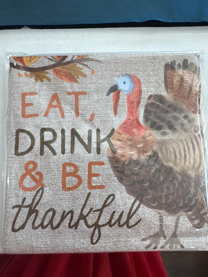 Thanksgiving Cocktail Napkin