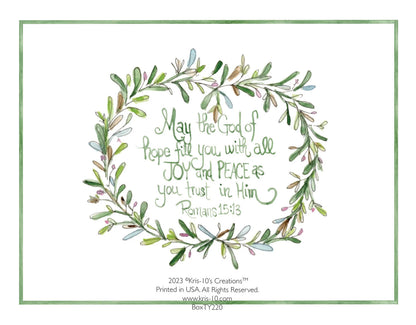 Pastel Thank You Wreath Boxed Notes