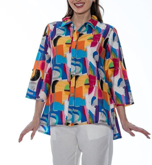 Toofan Multi-Geo Print Shirt