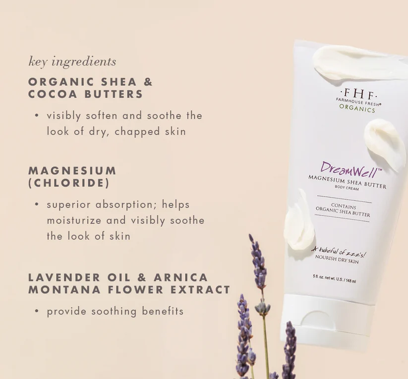 DreamWell™ Magnesium Organic Shea Butter Body Cream