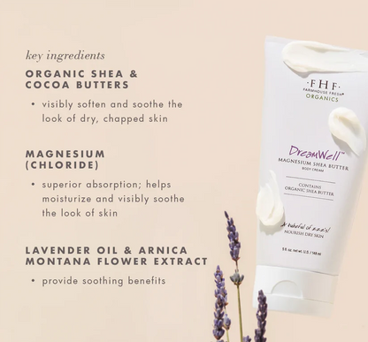 DreamWell™ Magnesium Organic Shea Butter Body Cream