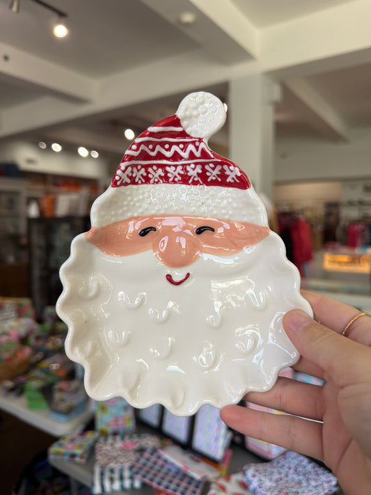 Sculpted Santa Platter