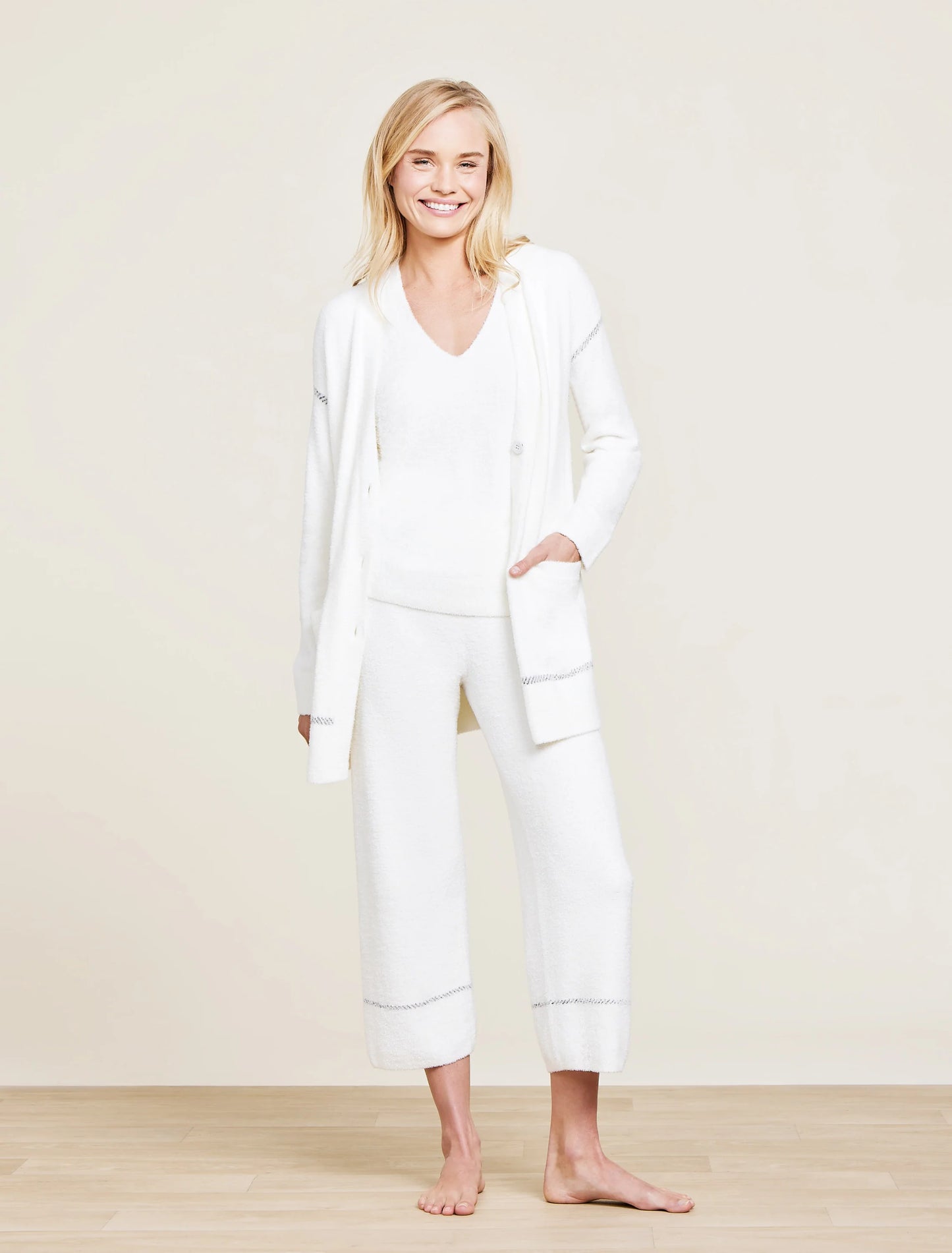 CozyChic Lite® Contrast Stitch Cardigan