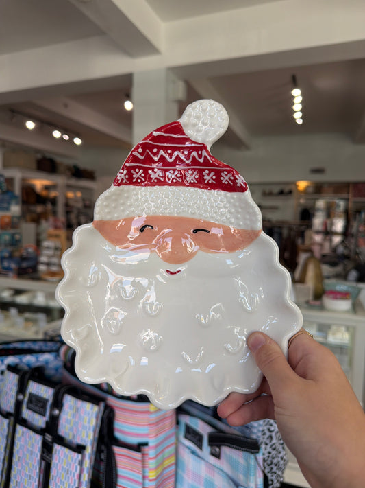 Sculpted Santa Platter
