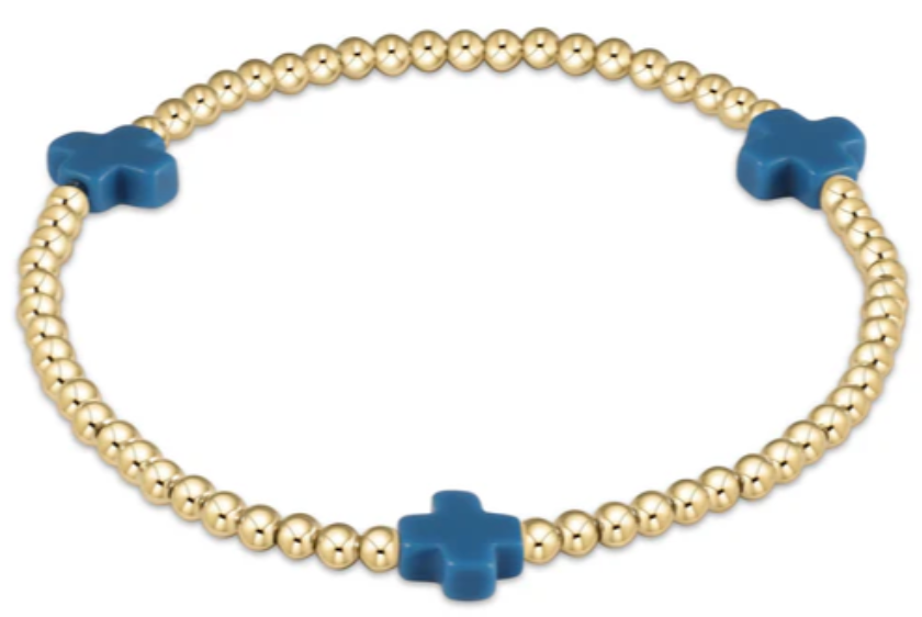 egirl Signature Cross 3 MM Gold Bracelet